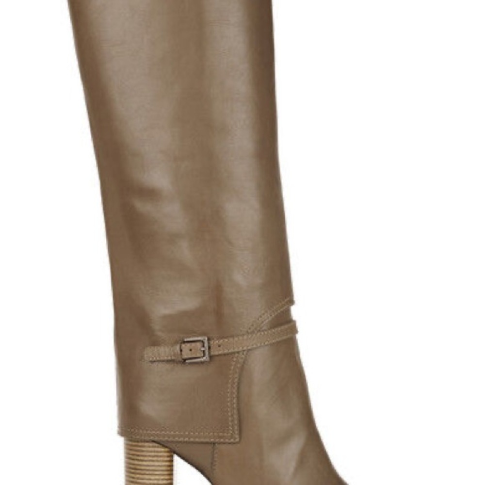 Tory Burch Mushroom Faye Heeled Knee High Boots with Block Heel